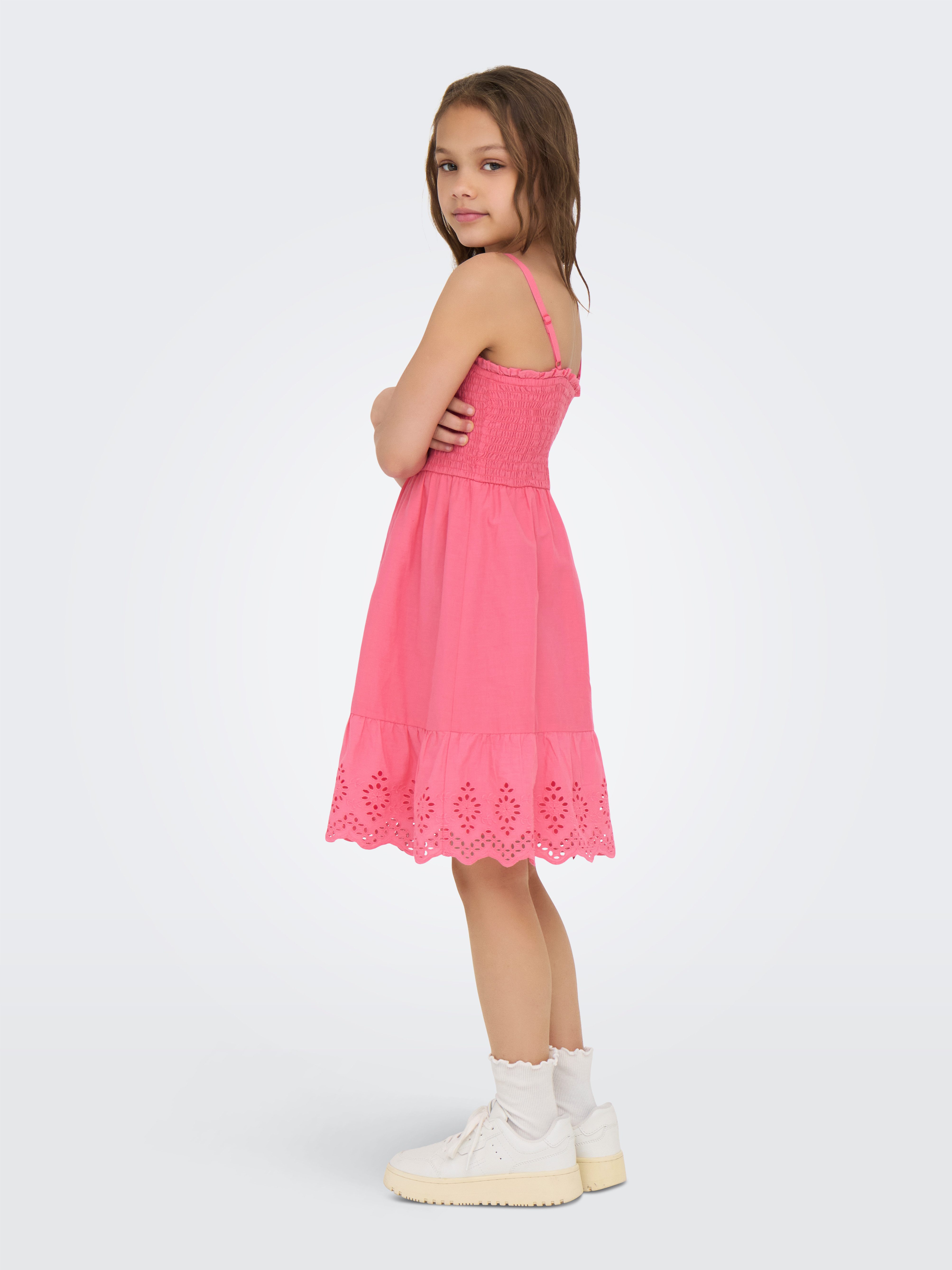 KIDS ONLY Jurk met bandjes KOGLOU LIFE EMB SMOCK DRESS WVN