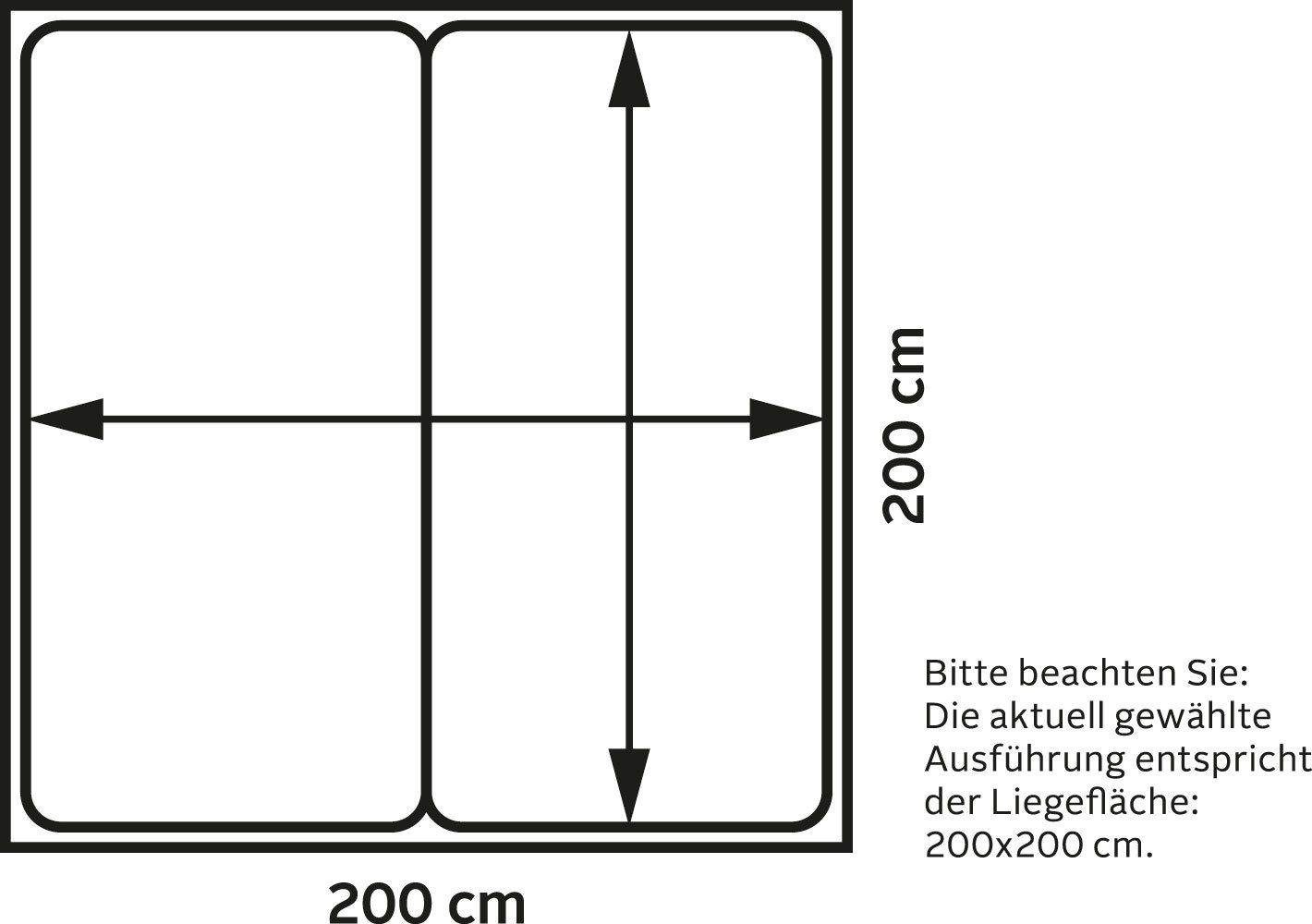 Westfalia Polsterbetten Gestoffeerd bed met bedkist bij uitvoering met matras