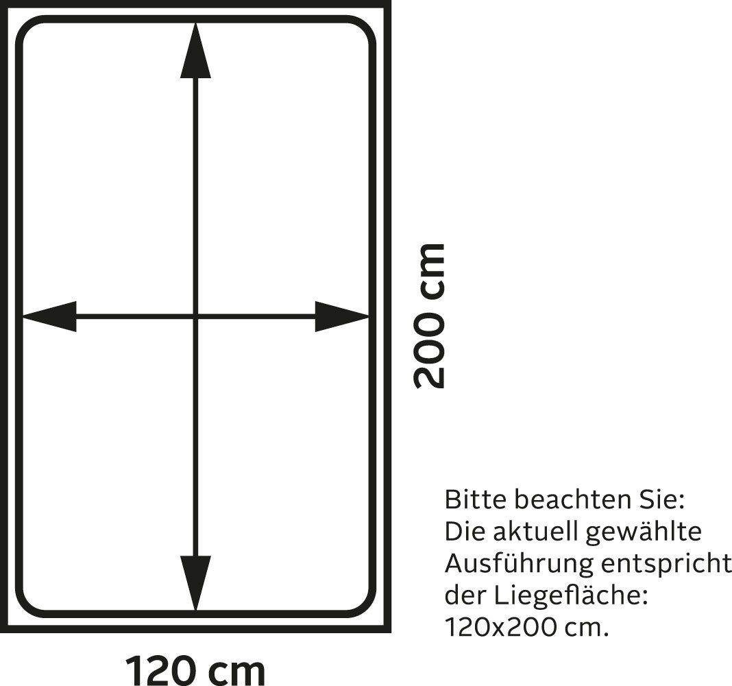 Westfalia Polsterbetten Gestoffeerd bed met bedkist bij uitvoering met matras