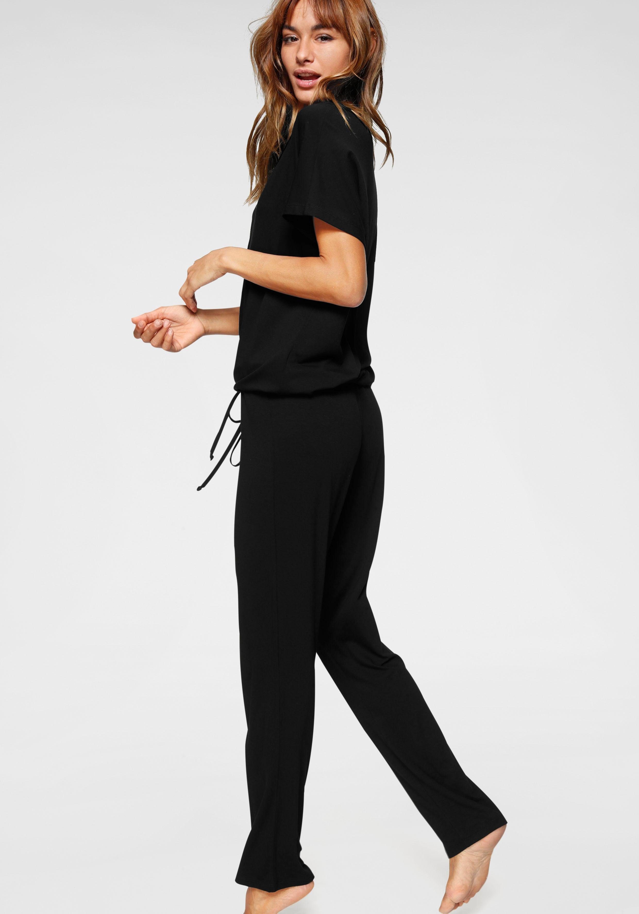Lascana Pyjama met kant en zoombandjes (2-delig, 1 stuk)