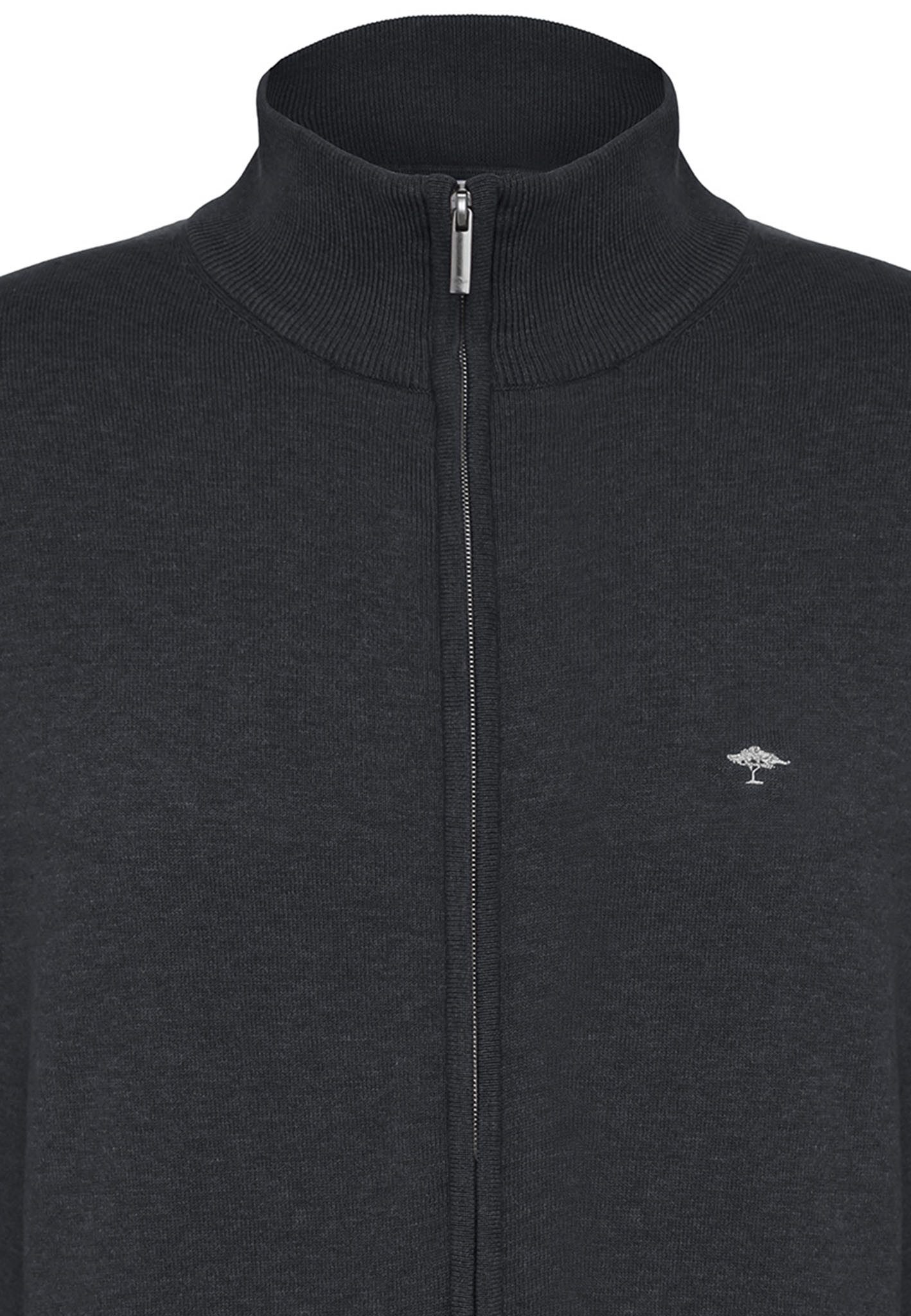 FYNCH-HATTON Vest met ritssluiting en logo-geborduurde details