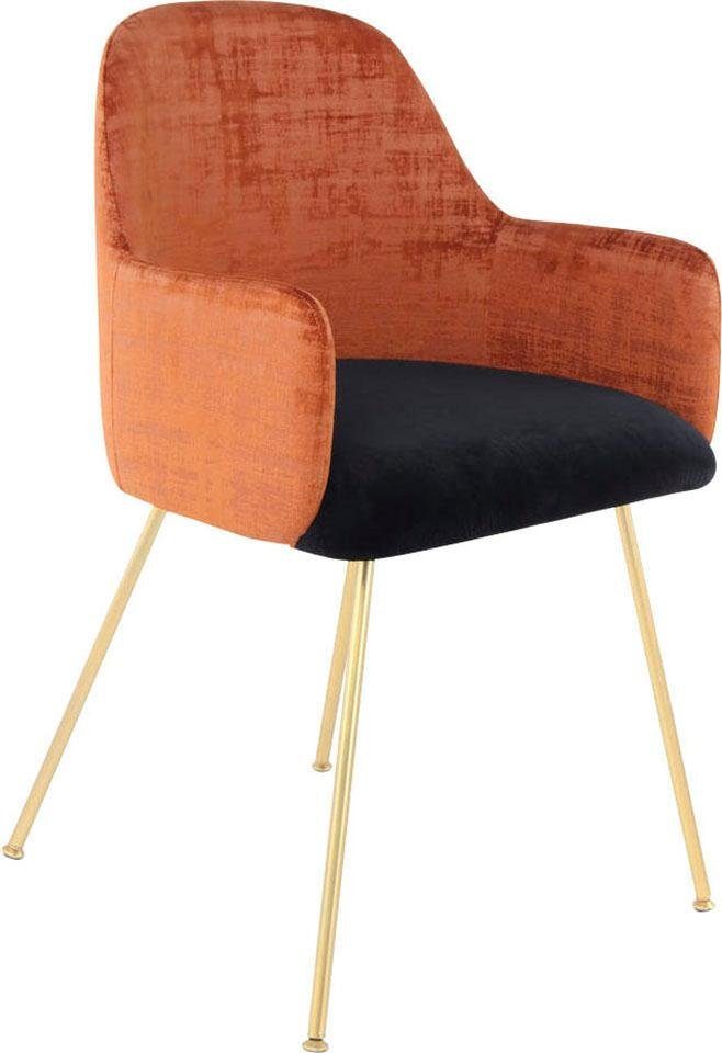 Kayoom Stoel Richard 525, moderne stoel met armleuningen, tweekleurig ontwerp (1 stuk)