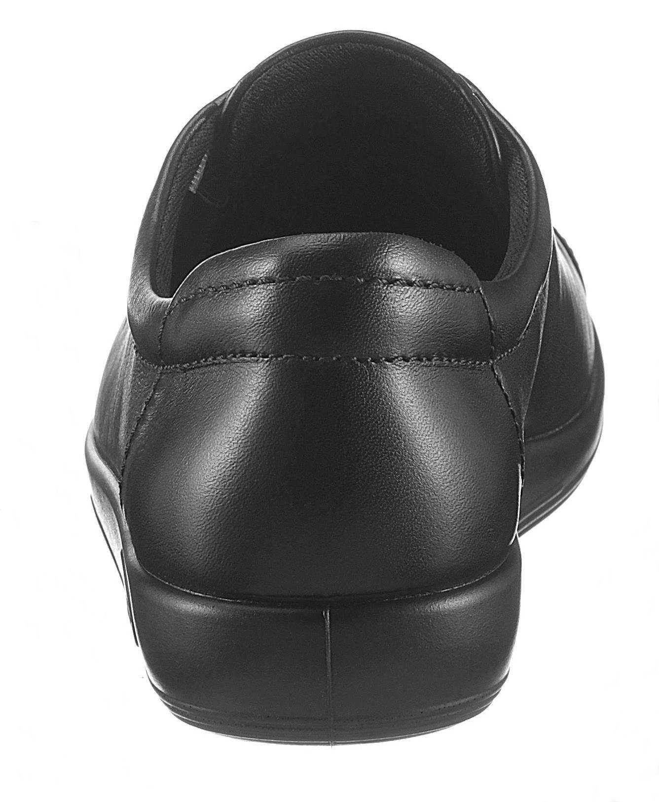 Ecco Veterschoenen Ecco Soft 2.0 vrijetijdsschoen, lage schoen, veterschoen met subtiele logo-opdruk