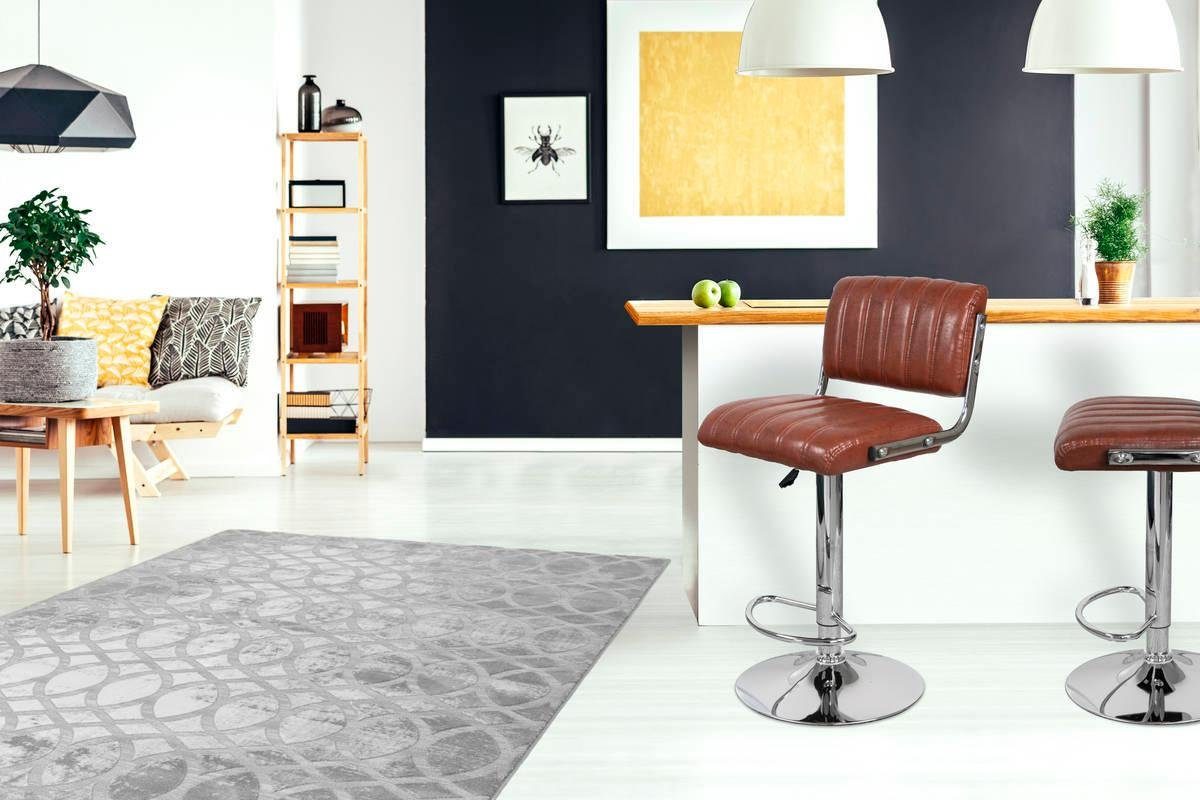 Kayoom Kinderstoel Barkruk Midnight 725 2-delige set, in leerlook barkruk onderhoudsvriendelijk, in hoogte verstelbaar, comfortabel, draaibaar (set, 2 stuks)