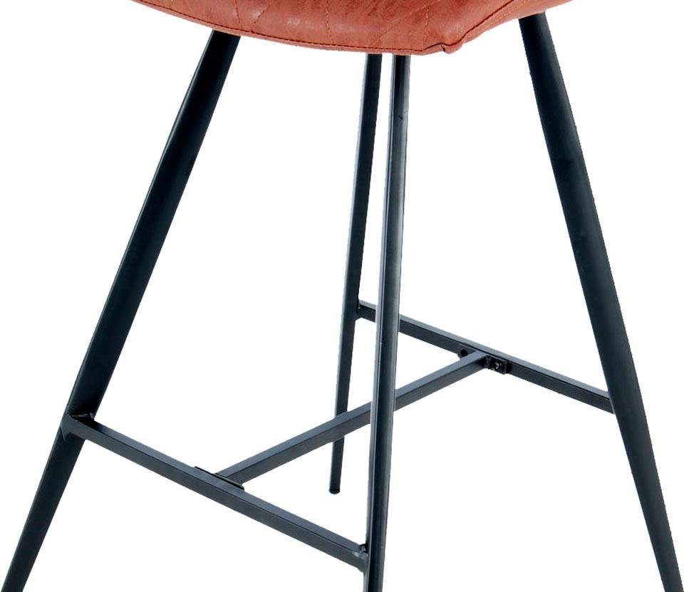 Kayoom Kinderstoel Barkruk Frances 425 2-delige set, stijlvolle retro-look barkruk onderhoudsvriendelijk, comfortabel, aantrekkelijke leerlook, stijlvolle retro-look (set, 2 stuks)