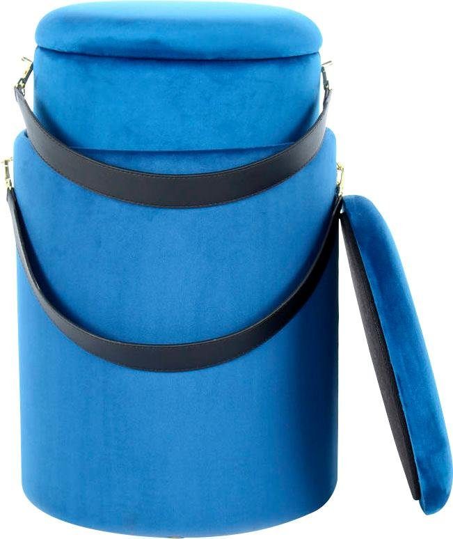 Kayoom Hocker Arabella 125 2-set, afneembare zitting, opbergruimte aan de binnenkant (set, 2 stuks)