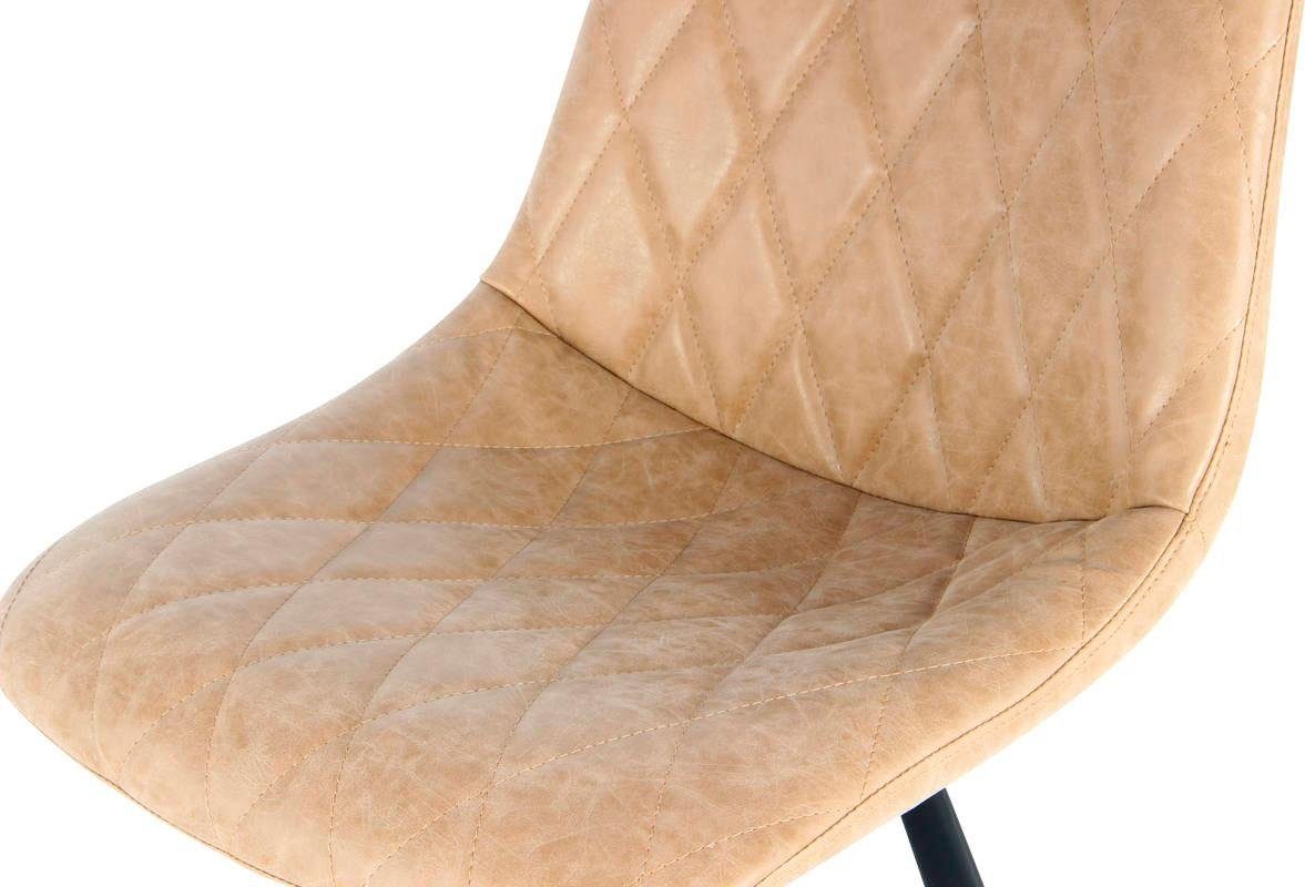 Kayoom Kinderstoel Barkruk Frances 425 2-delige set, stijlvolle retro-look barkruk onderhoudsvriendelijk, comfortabel, aantrekkelijke leerlook, stijlvolle retro-look (set, 2 stuks)