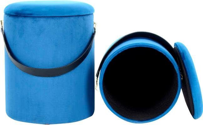 Kayoom Hocker Arabella 125 2-set, afneembare zitting, opbergruimte aan de binnenkant (set, 2 stuks)