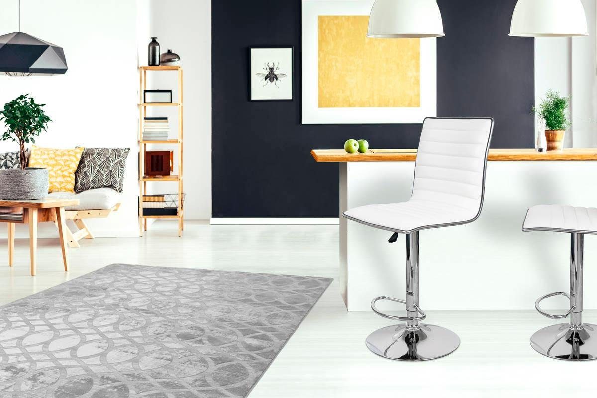 Kayoom Kinderstoel Barkruk Midnight 625 2-delige set, in leerlook, barkruk onderhoudsvriendelijk, in hoogte verstelbaar, comfortabel, draaibaar (set, 2 stuks)