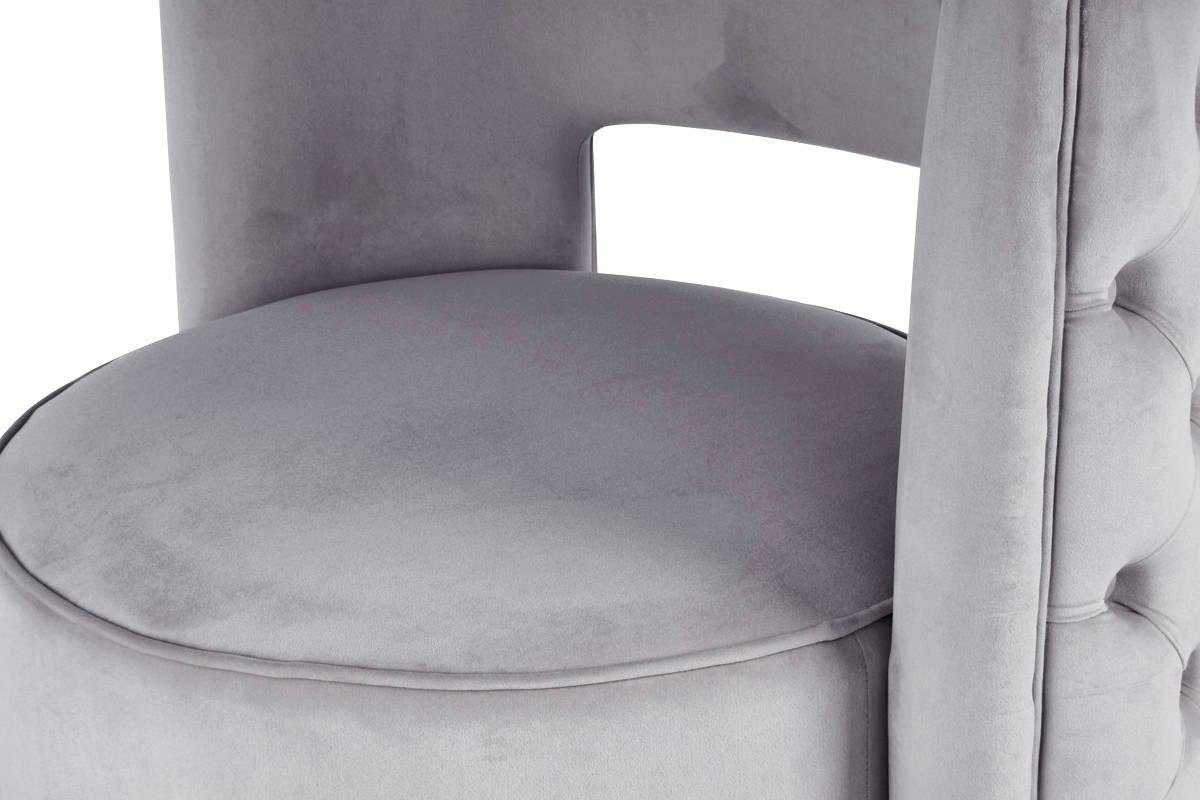 Kayoom Fauteuil Draaistoel Beverly 125, draaibaar, frame van staal, fluweelachtige oppervlakte (1 stuk)
