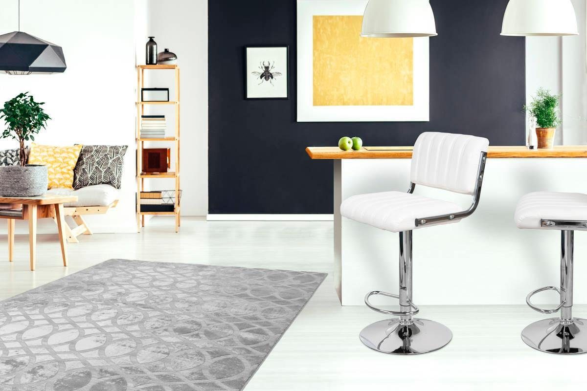Kayoom Kinderstoel Barkruk Midnight 725 2-delige set, in leerlook barkruk onderhoudsvriendelijk, in hoogte verstelbaar, comfortabel, draaibaar (set, 2 stuks)