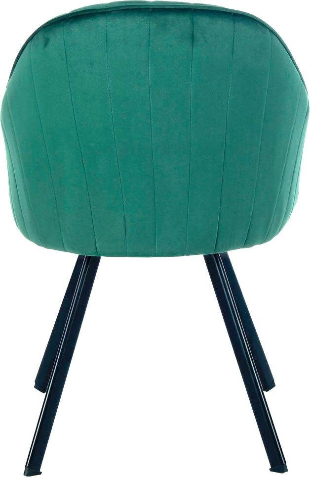 Kayoom Stoel Jodie 125 2-pack, zitting met bekleding fluweelzachte bekleding, comfortabel, effen ontwerp (set, 2 stuks)