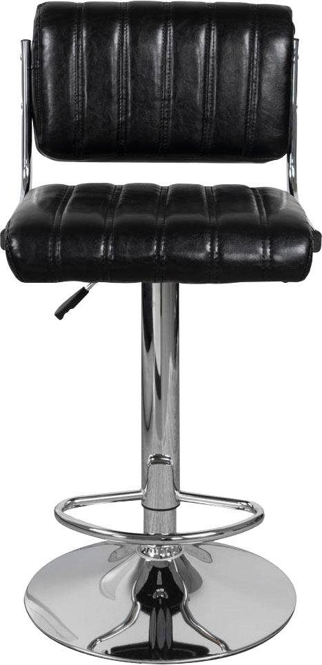 Kayoom Kinderstoel Barkruk Midnight 725 2-delige set, in leerlook barkruk onderhoudsvriendelijk, in hoogte verstelbaar, comfortabel, draaibaar (set, 2 stuks)
