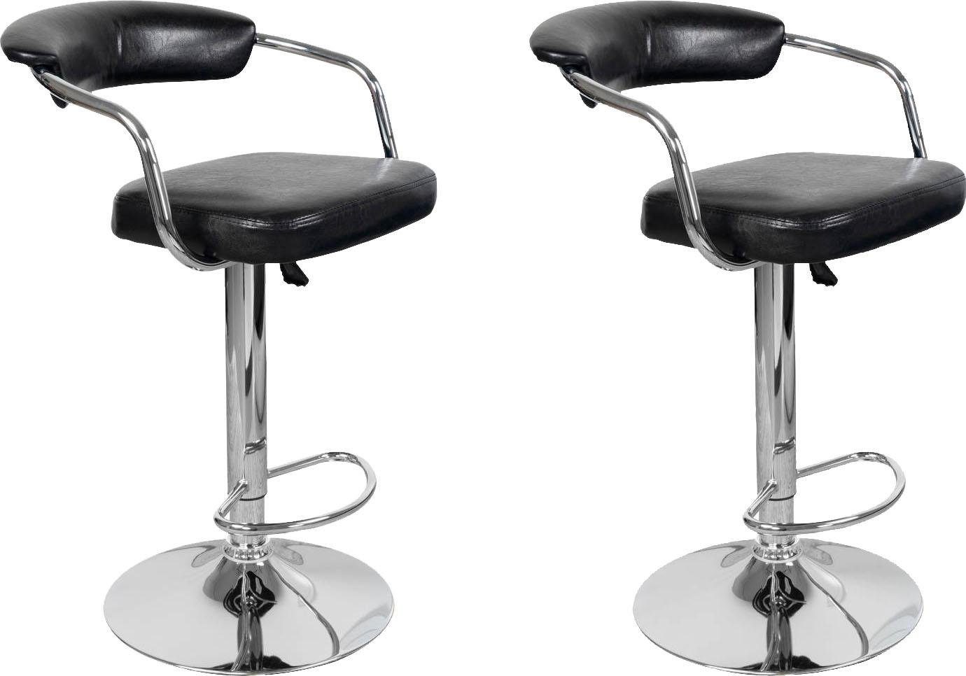 Kayoom Kinderstoel Barkruk Midnight 525 2-delige set, in leerlook, barkruk onderhoudsvriendelijk, in hoogte verstelbaar, comfortabel, draaibaar (set,
