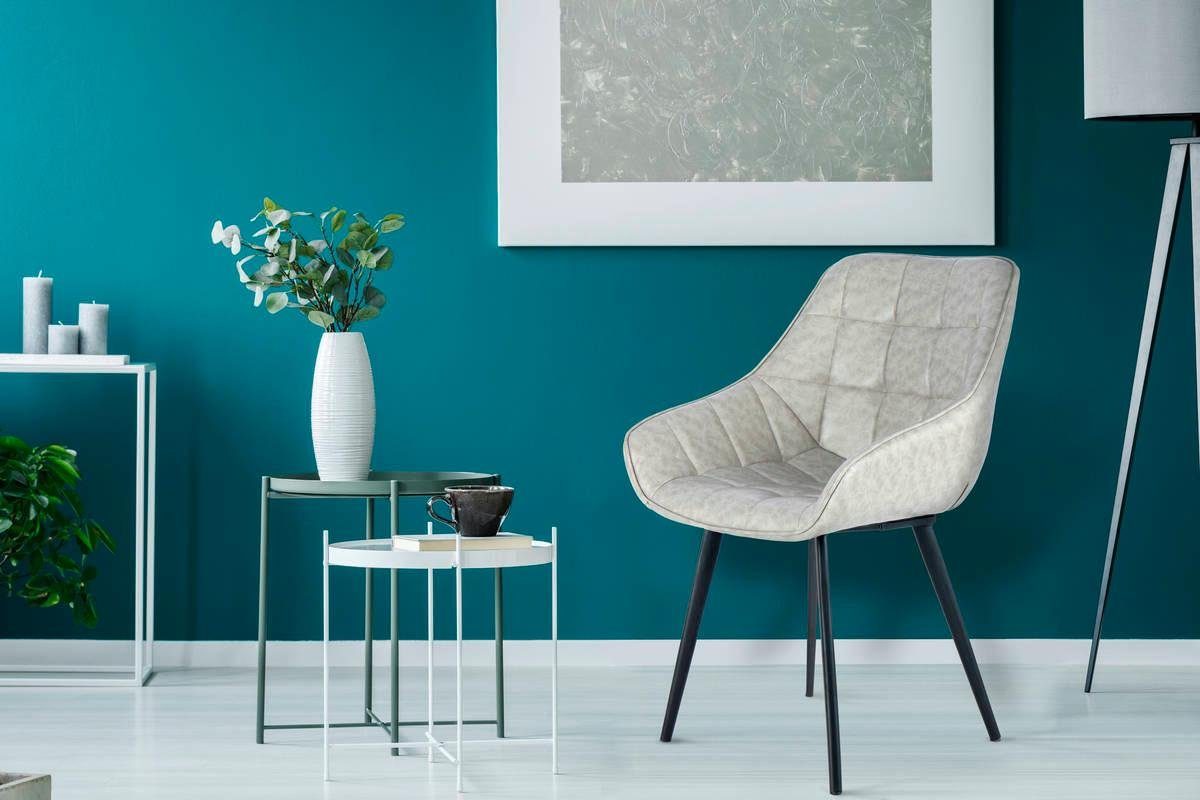 Kayoom Stoel Demi 325 2-delige set, relaxstoel, effen kleurontwerp onderhoudsvriendelijk, elegante uitstraling, in subtiele kleuren (set, 2 stuks)
