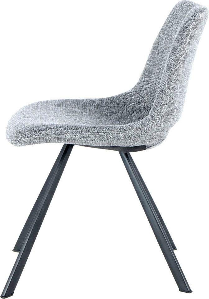 Kayoom Stoel Josephine 325 2-delige set, tijdloos ontwerp, met geometrische uitsparing onderhoudsvriendelijk, eenvoudig, zachte bekleding voor een aangenaam zitgevoel (set, 2 stuks)