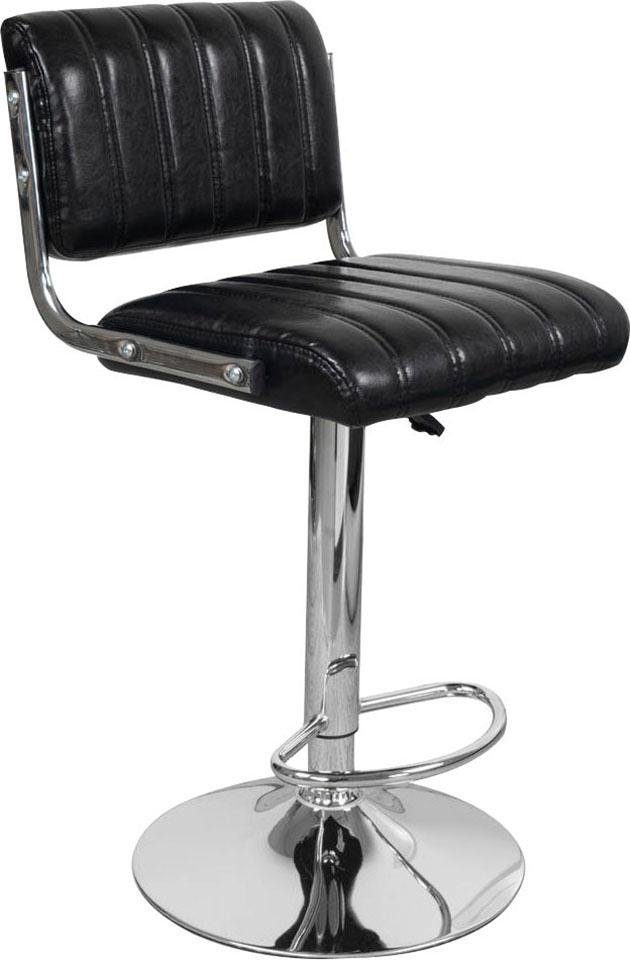 Kayoom Kinderstoel Barkruk Midnight 725 2-delige set, in leerlook barkruk onderhoudsvriendelijk, in hoogte verstelbaar, comfortabel, draaibaar (set, 2 stuks)