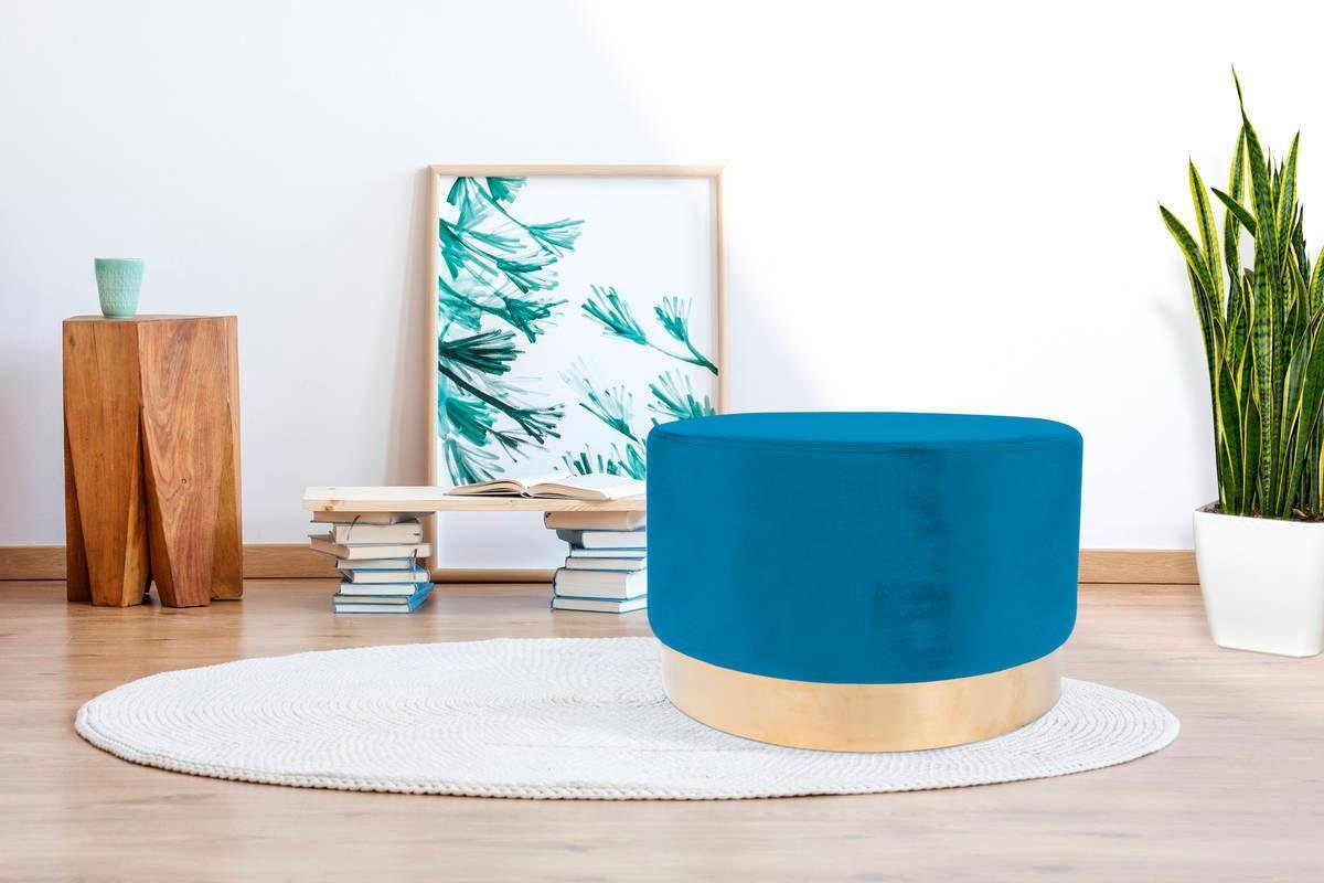 Kayoom Hocker Nano 310, hocker in stijlvol ontwerp indrukwekkend, deels handgemaakt, met onderhoudsvriendelijke stofbekleding (1 stuk)