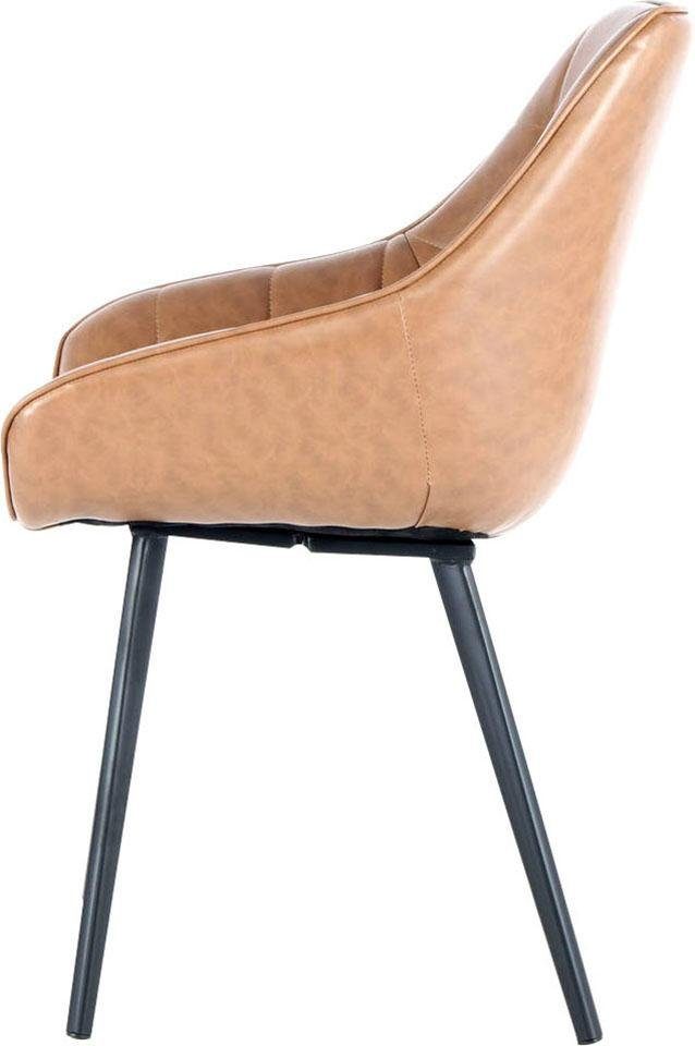 Kayoom Stoel Demi 325 2-delige set, relaxstoel, effen kleurontwerp onderhoudsvriendelijk, elegante uitstraling, in subtiele kleuren (set, 2 stuks)