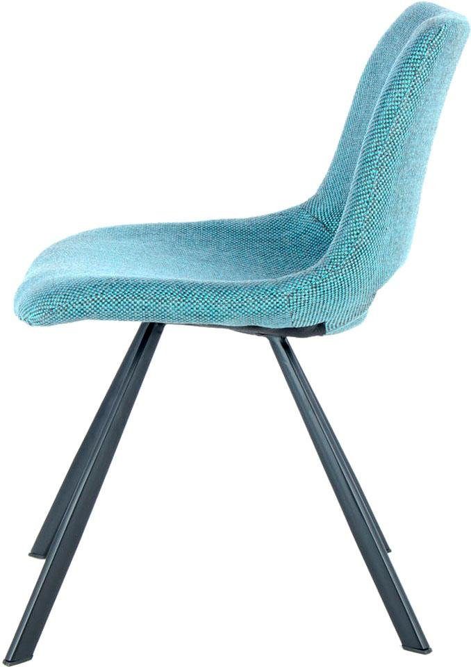 Kayoom Stoel Josephine 325 2-delige set, tijdloos ontwerp, met geometrische uitsparing onderhoudsvriendelijk, eenvoudig, zachte bekleding voor een aangenaam zitgevoel (set, 2 stuks)