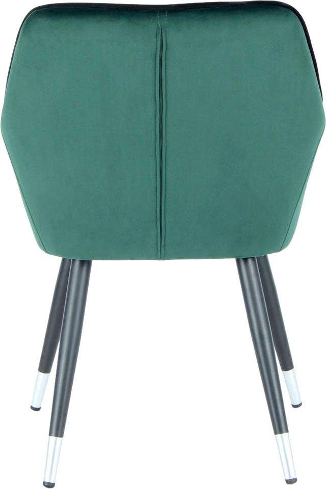 Kayoom Stoel Amino 625, stijlvolle designstoel, fluweelzachte bekleding van velvet stof (1 stuk)