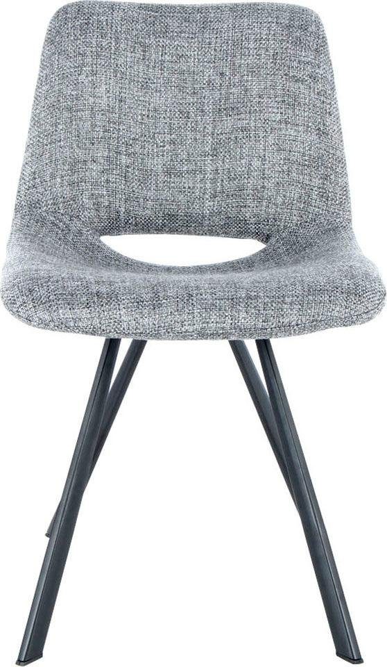 Kayoom Stoel Josephine 325 2-delige set, tijdloos ontwerp, met geometrische uitsparing onderhoudsvriendelijk, eenvoudig, zachte bekleding voor een aangenaam zitgevoel (set, 2 stuks)