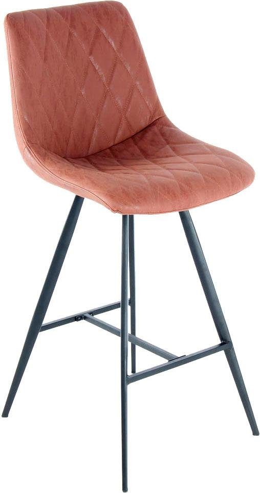 Kayoom Kinderstoel Barkruk Frances 425 2-delige set, stijlvolle retro-look barkruk onderhoudsvriendelijk, comfortabel, aantrekkelijke leerlook, stijlvolle retro-look (set, 2 stuks)