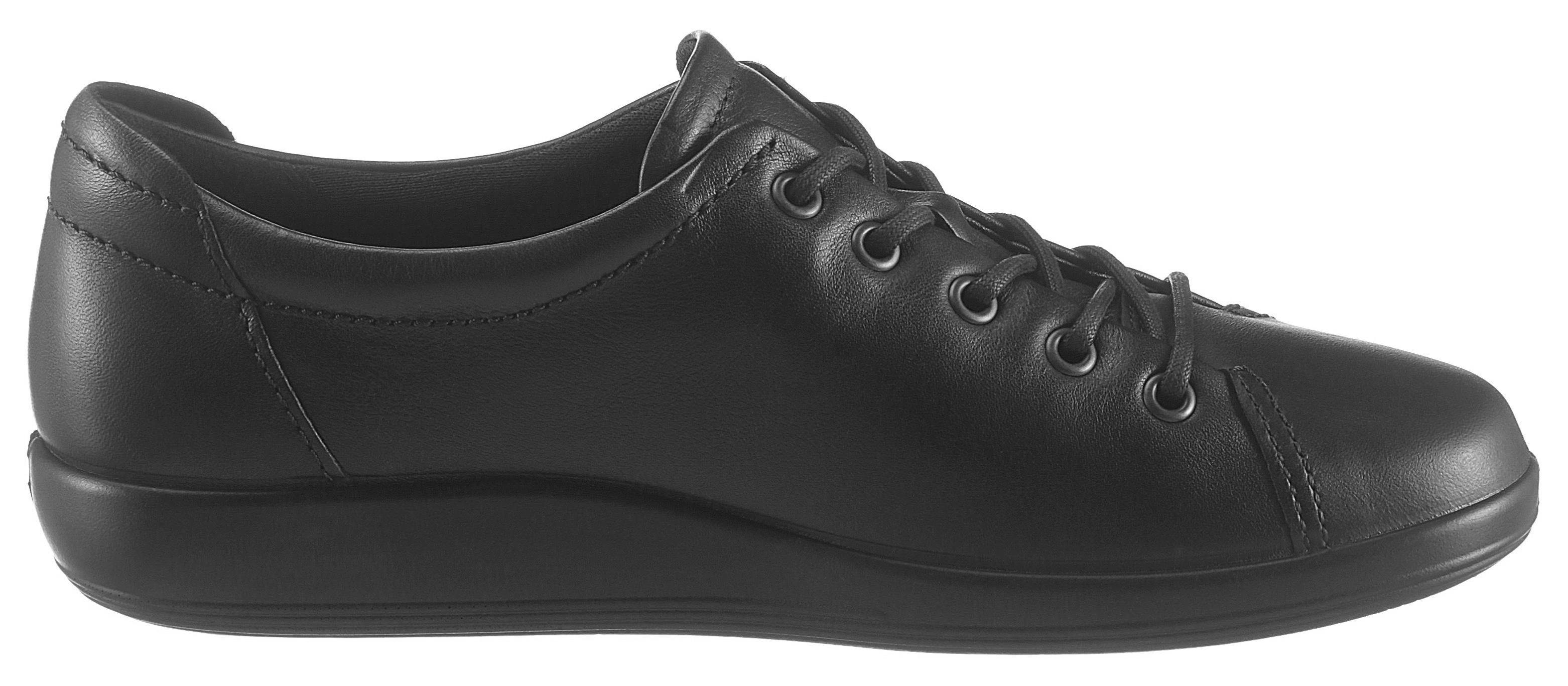 Ecco Veterschoenen Ecco Soft 2.0 vrijetijdsschoen, lage schoen, veterschoen met subtiele logo-opdruk