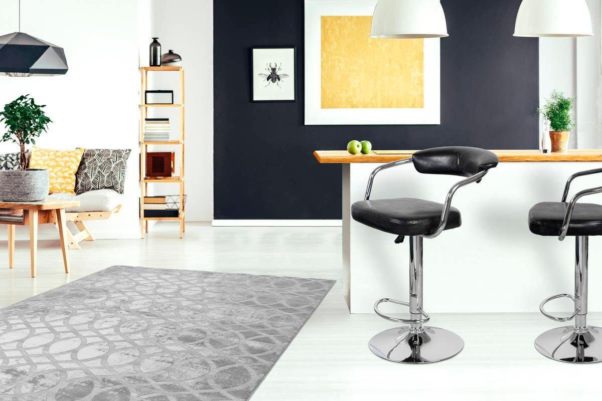 Kayoom Kinderstoel Barkruk Midnight 525 2-delige set, in leerlook, barkruk onderhoudsvriendelijk, in hoogte verstelbaar, comfortabel, draaibaar (set, 2 stuks)