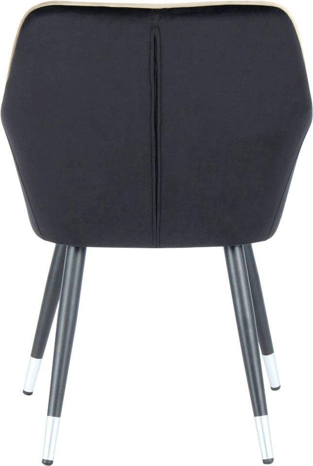 Kayoom Stoel Amino 625, stijlvolle designstoel, fluweelzachte bekleding van velvet stof (1 stuk)