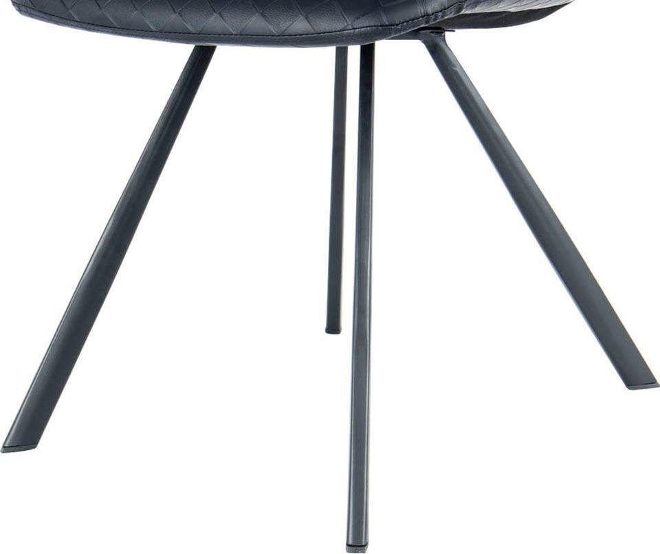 Kayoom Stoel Josephine 325 2-delige set, tijdloos ontwerp, met geometrische uitsparing onderhoudsvriendelijk, eenvoudig, zachte bekleding voor een aangenaam zitgevoel (set, 2 stuks)