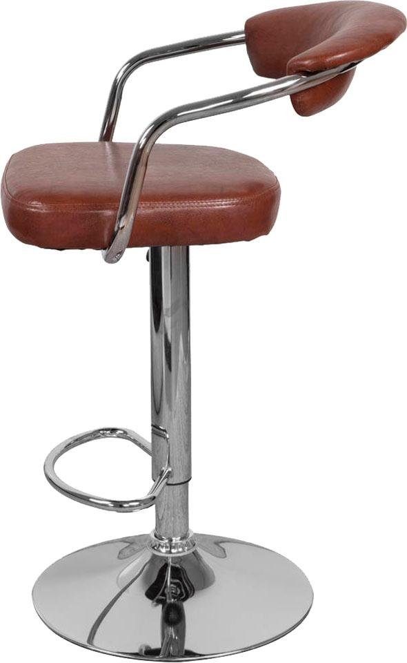 Kayoom Kinderstoel Barkruk Midnight 525 2-delige set, in leerlook, barkruk onderhoudsvriendelijk, in hoogte verstelbaar, comfortabel, draaibaar (set, 2 stuks)
