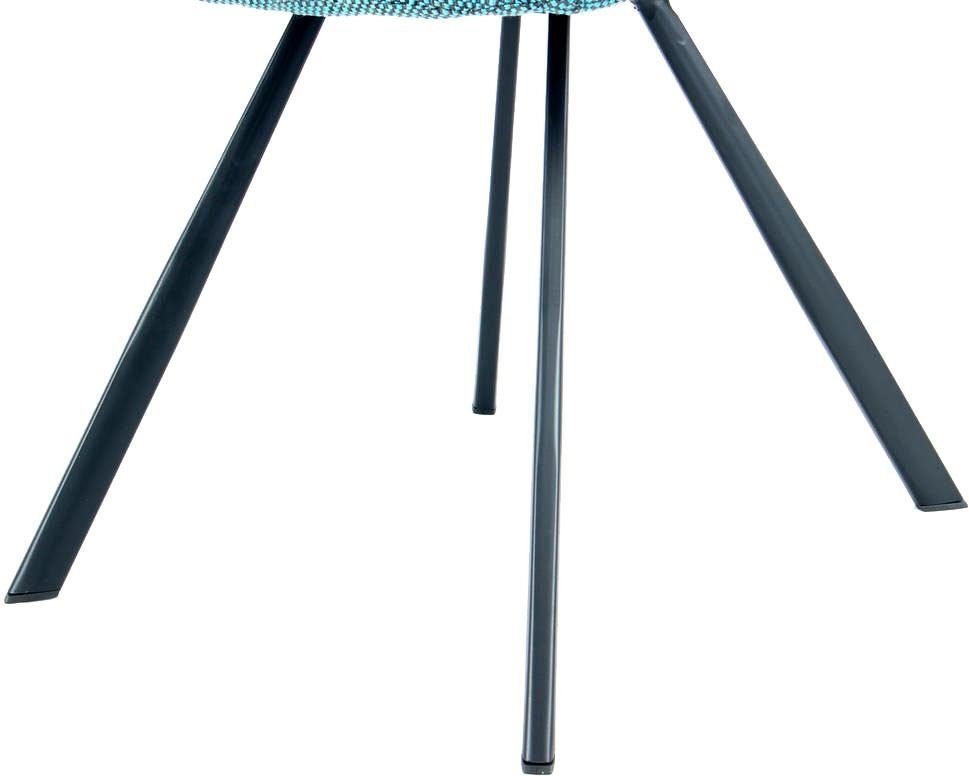 Kayoom Stoel Josephine 325 2-delige set, tijdloos ontwerp, met geometrische uitsparing onderhoudsvriendelijk, eenvoudig, zachte bekleding voor een aangenaam zitgevoel (set, 2 stuks)