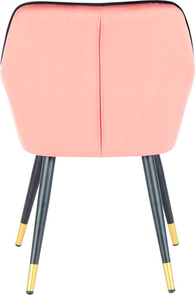 Kayoom Stoel Amino 525, stijlvolle designstoel, fluweelzachte bekleding van velvet stof (1 stuk)