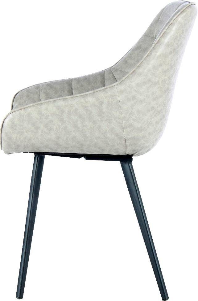 Kayoom Stoel Demi 325 2-delige set, relaxstoel, effen kleurontwerp onderhoudsvriendelijk, elegante uitstraling, in subtiele kleuren (set, 2 stuks)