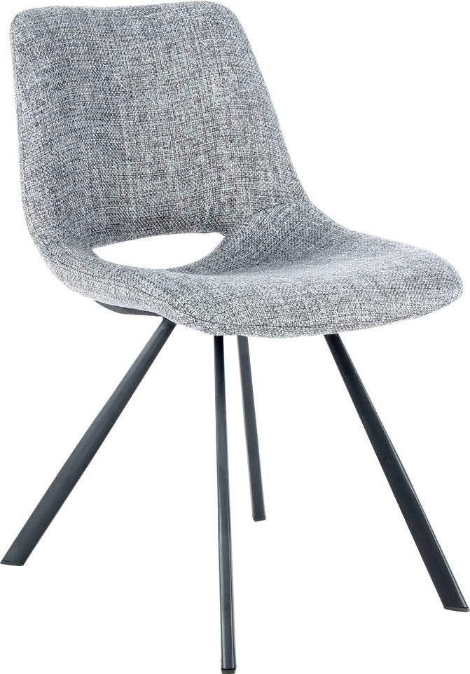 Kayoom Stoel Josephine 325 2-delige set, tijdloos ontwerp, met geometrische uitsparing onderhoudsvriendelijk, eenvoudig, zachte bekleding voor een aangenaam zitgevoel (set, 2 stuks)