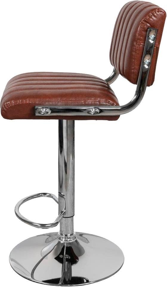 Kayoom Kinderstoel Barkruk Midnight 725 2-delige set, in leerlook barkruk onderhoudsvriendelijk, in hoogte verstelbaar, comfortabel, draaibaar (set, 2 stuks)