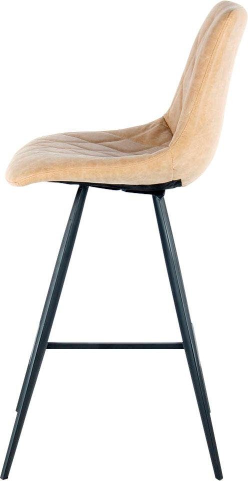 Kayoom Kinderstoel Barkruk Frances 425 2-delige set, stijlvolle retro-look barkruk onderhoudsvriendelijk, comfortabel, aantrekkelijke leerlook, stijlvolle retro-look (set, 2 stuks)