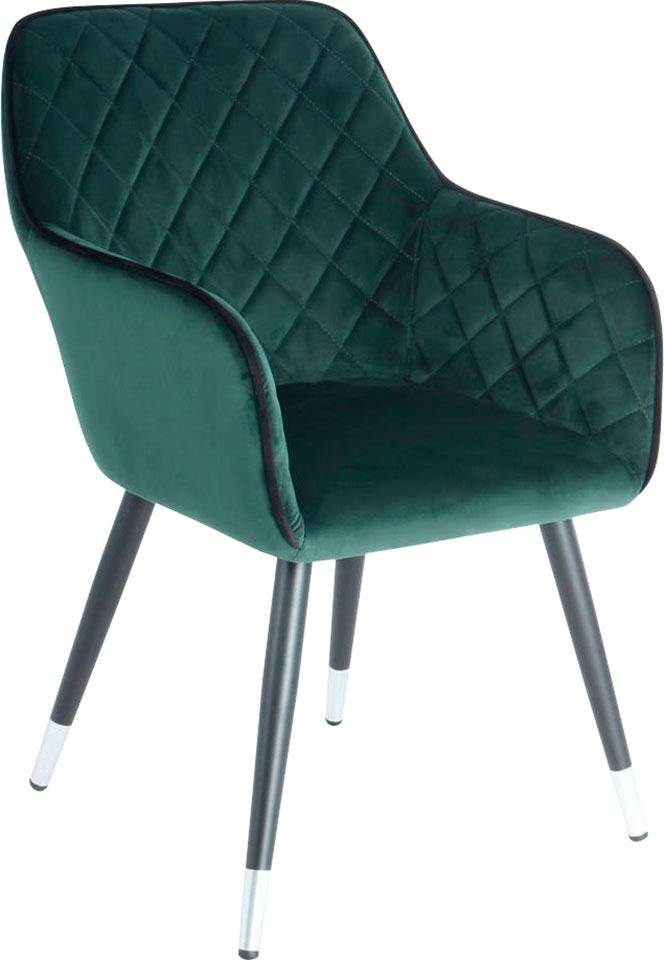 Kayoom Stoel Amino 625, stijlvolle designstoel, fluweelzachte bekleding van velvet stof (1 stuk)