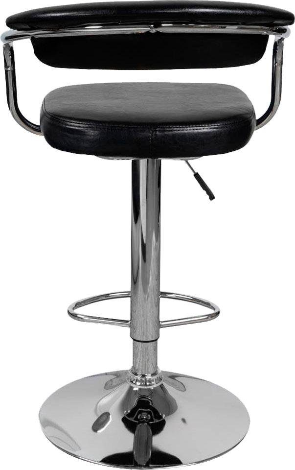 Kayoom Kinderstoel Barkruk Midnight 525 2-delige set, in leerlook, barkruk onderhoudsvriendelijk, in hoogte verstelbaar, comfortabel, draaibaar (set, 2 stuks)
