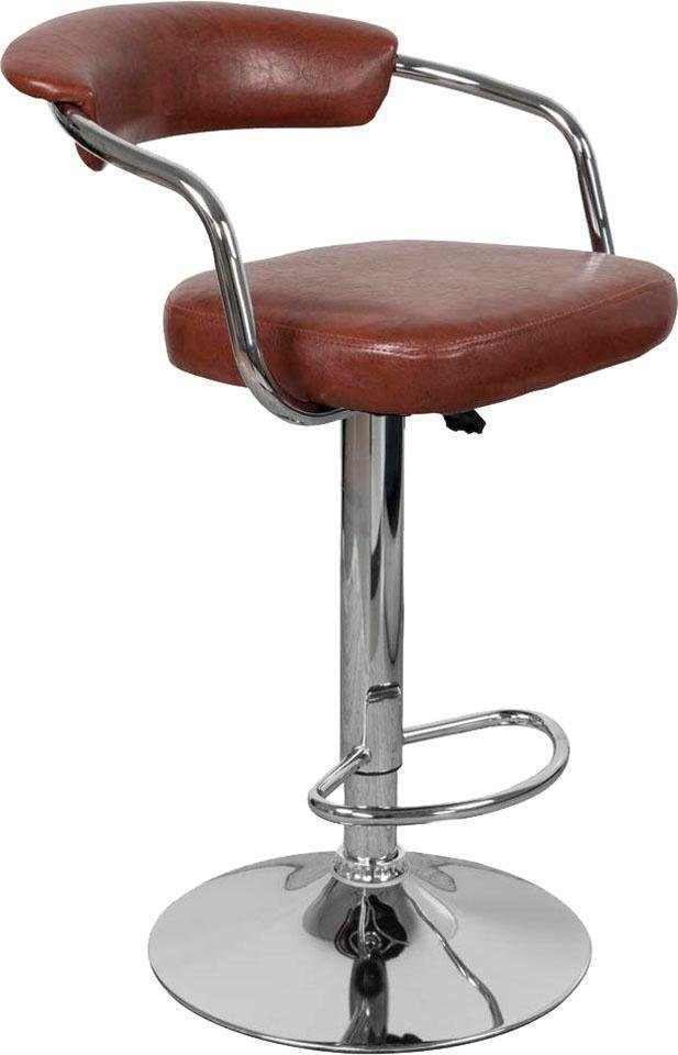 Kayoom Kinderstoel Barkruk Midnight 525 2-delige set, in leerlook, barkruk onderhoudsvriendelijk, in hoogte verstelbaar, comfortabel, draaibaar (set, 2 stuks)