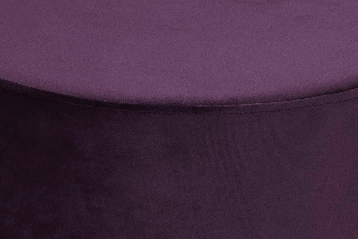 Kayoom Hocker Nano 110, hocker in stijlvol ontwerp, ronde vorm, met metalen voet Goudkleurige accenten, met onderhoudsvriendelijke stofbekleding, ronde vorm (1 stuk)