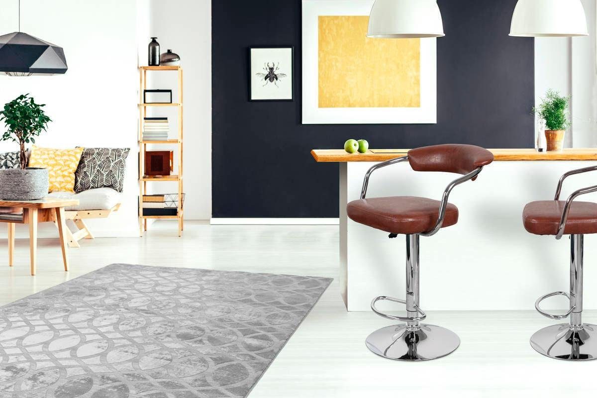 Kayoom Kinderstoel Barkruk Midnight 525 2-delige set, in leerlook, barkruk onderhoudsvriendelijk, in hoogte verstelbaar, comfortabel, draaibaar (set, 2 stuks)
