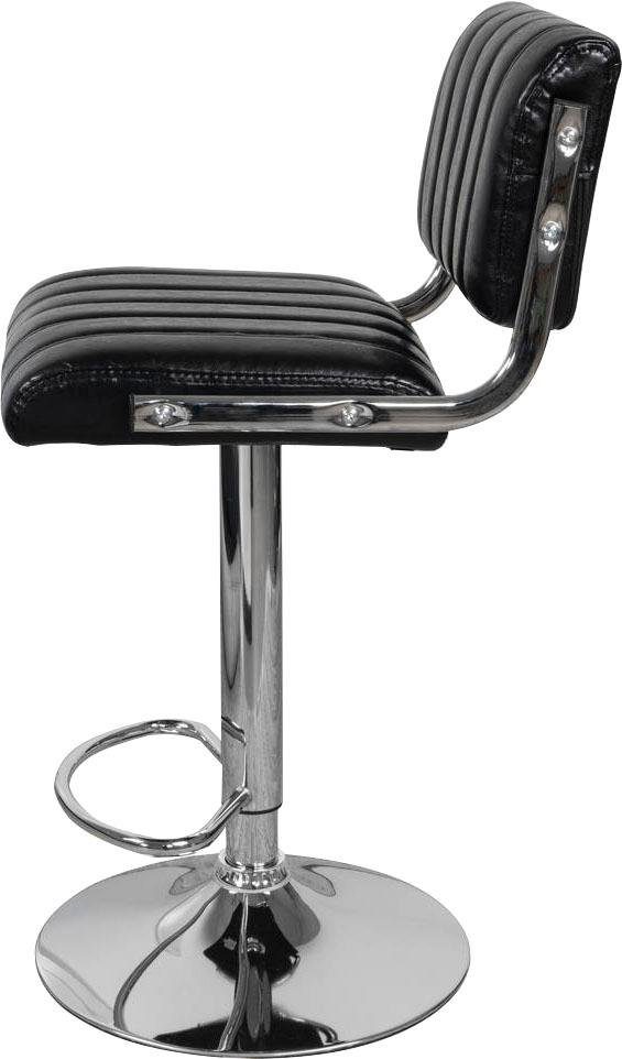 Kayoom Kinderstoel Barkruk Midnight 725 2-delige set, in leerlook barkruk onderhoudsvriendelijk, in hoogte verstelbaar, comfortabel, draaibaar (set, 2 stuks)
