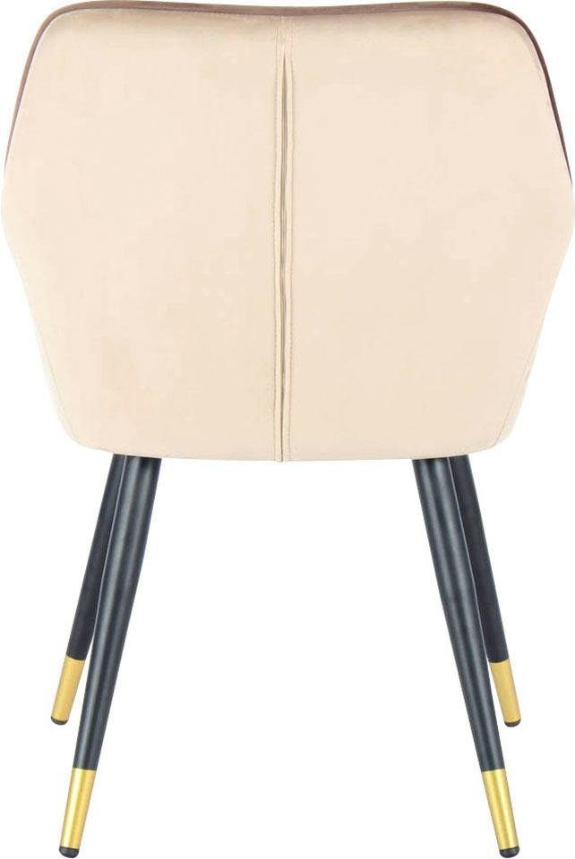 Kayoom Stoel Amino 525, stijlvolle designstoel, fluweelzachte bekleding van velvet stof (1 stuk)