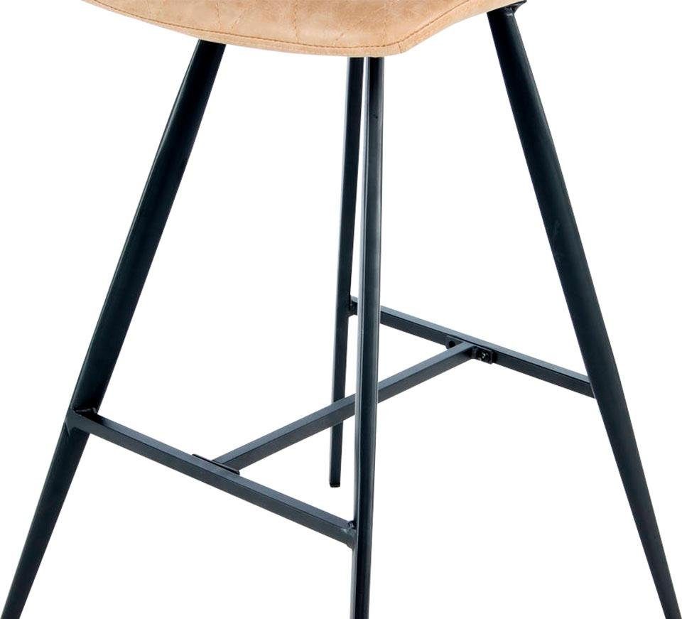 Kayoom Kinderstoel Barkruk Frances 425 2-delige set, stijlvolle retro-look barkruk onderhoudsvriendelijk, comfortabel, aantrekkelijke leerlook, stijlvolle retro-look (set, 2 stuks)