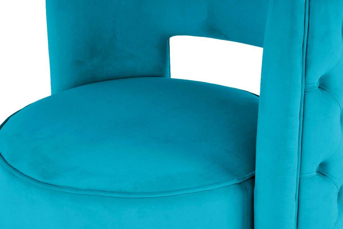Kayoom Fauteuil Draaistoel Beverly 125, draaibaar, frame van staal, fluweelachtige oppervlakte (1 stuk)