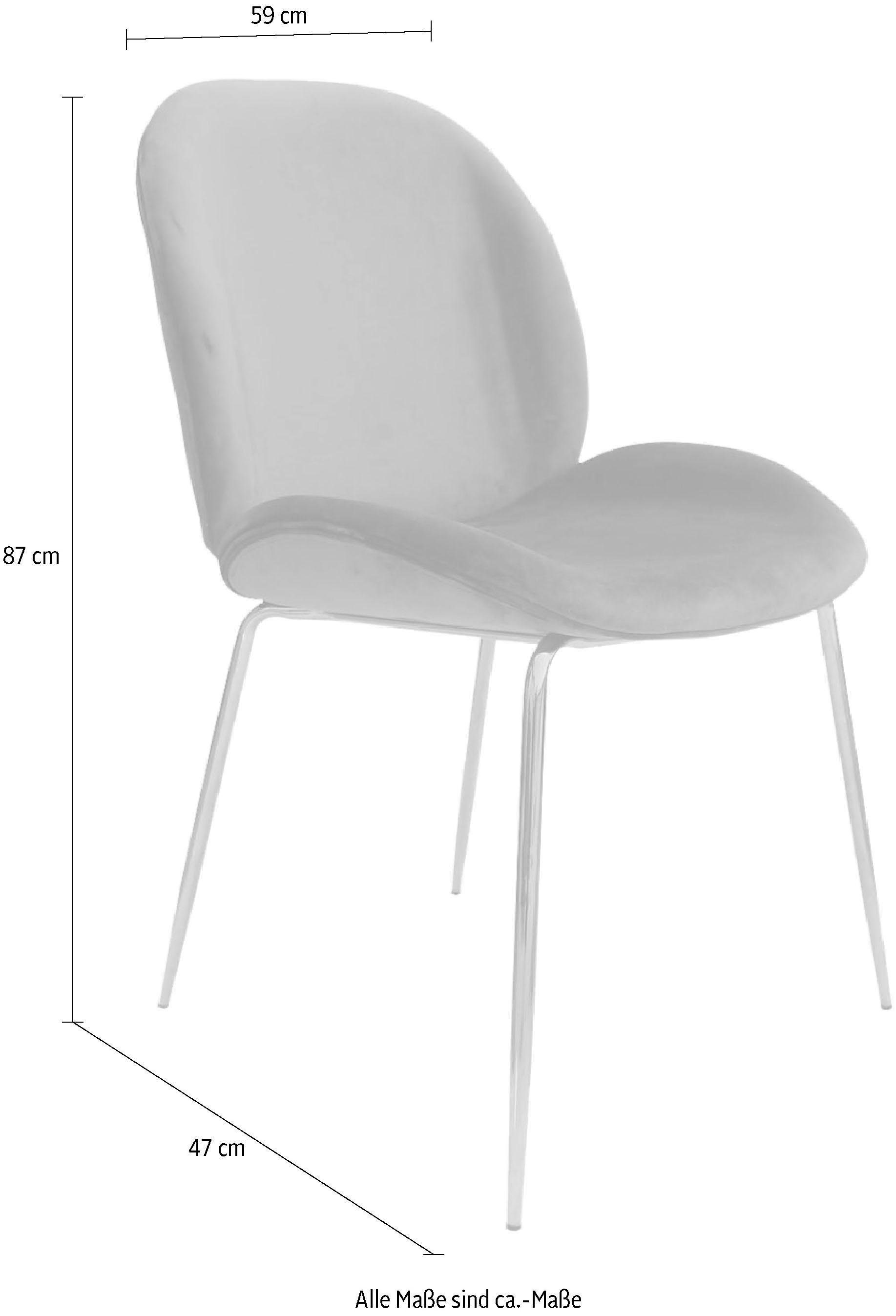Kayoom Stoel Charlize 110 2-pack, TOPSELLER! Eetkamerstoelen, moderne uitstraling (set, 2 stuks)