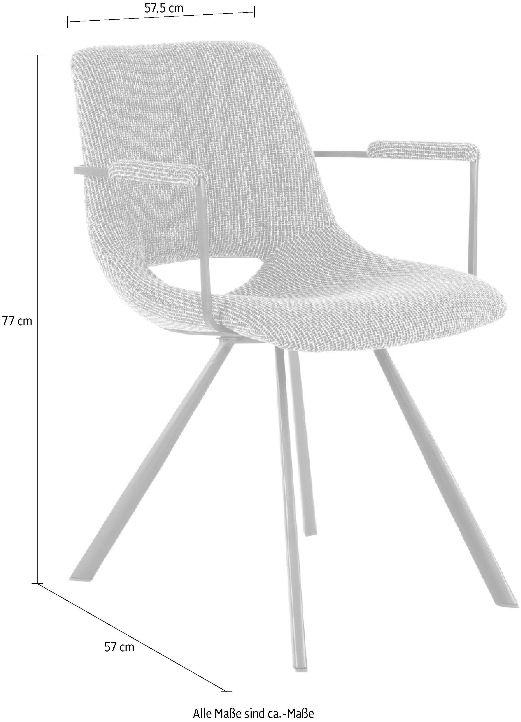 Kayoom Stoel Josephine 625 2-delige set, onderhoudsvriendelijk (set, 2 stuks)