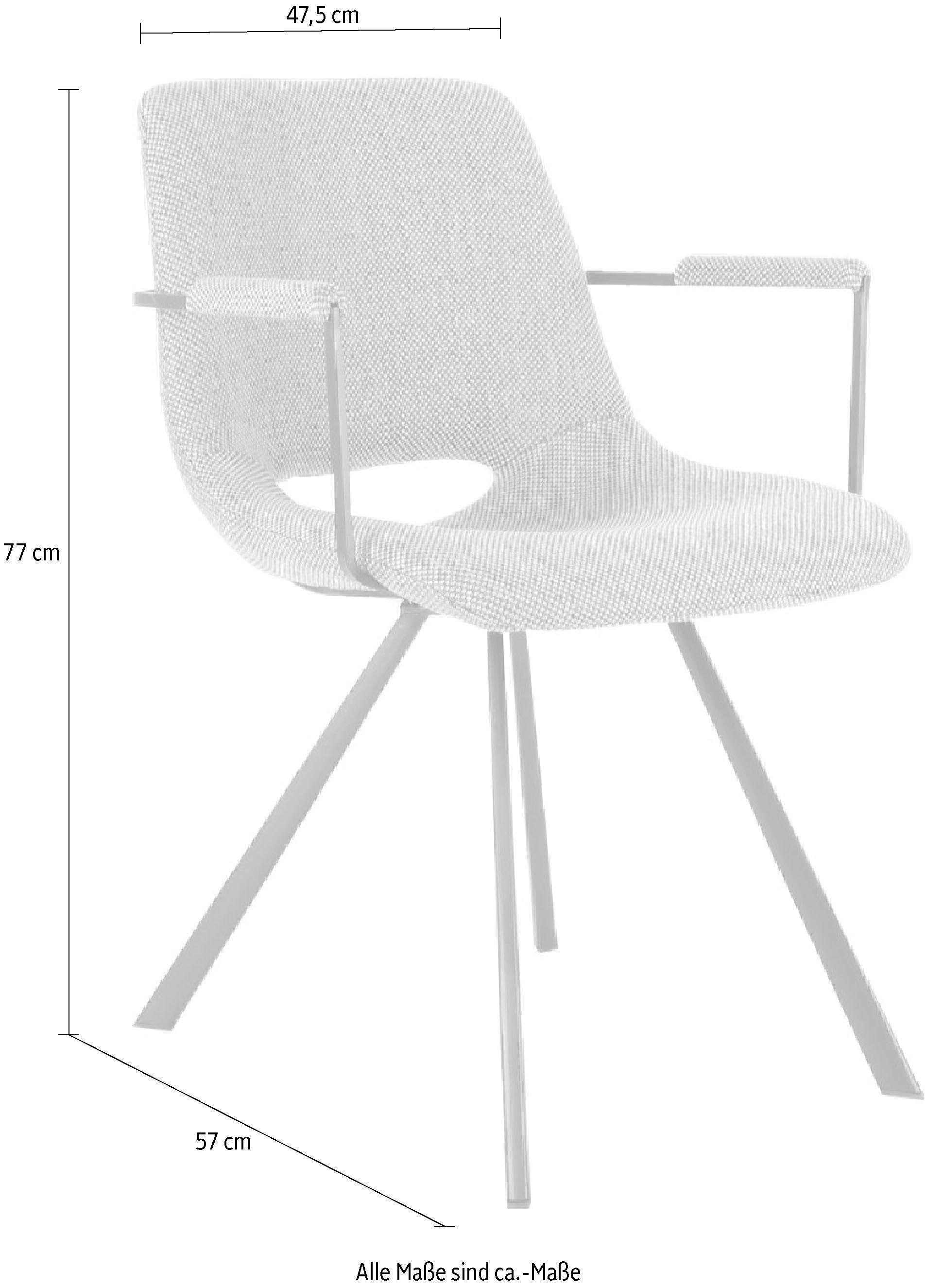 Kayoom Stoel Josephine 625 2-delige set, onderhoudsvriendelijk (set, 2 stuks)